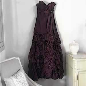 Purple ball gown worn once